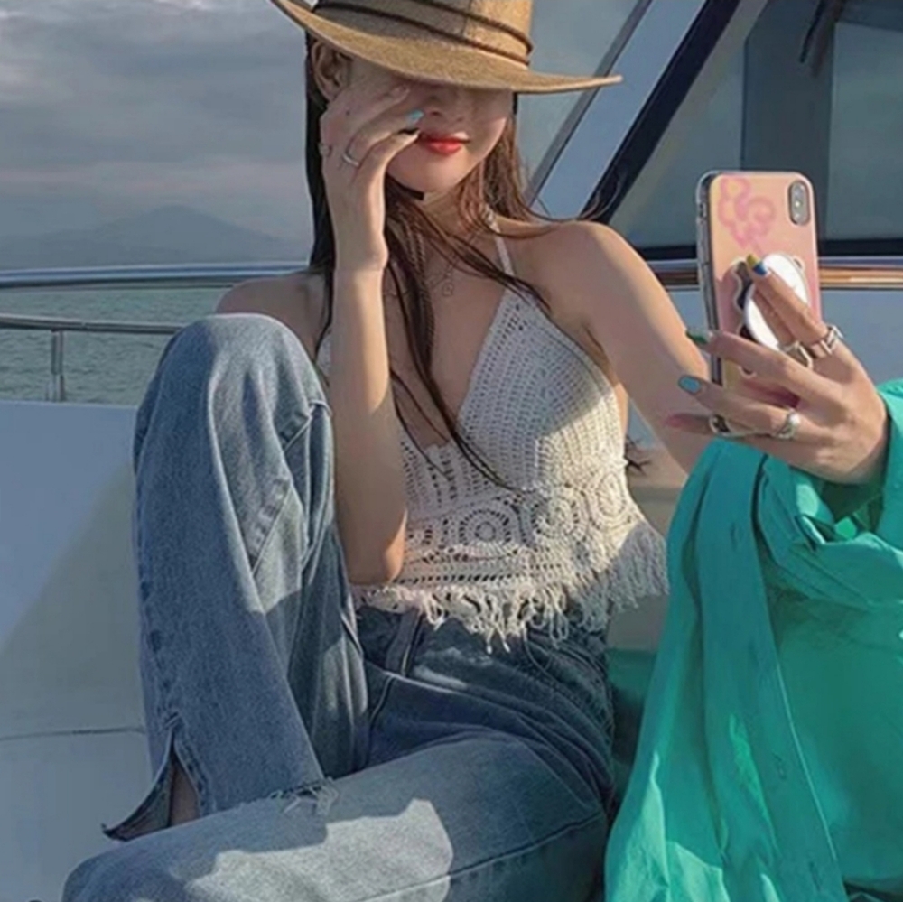 Boho Crochet Halter Top